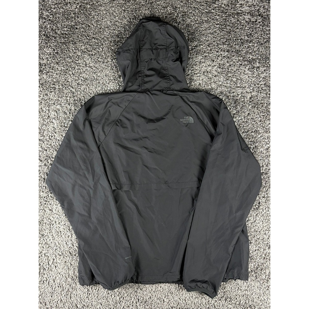 The North Face Womens XL Black Circular Design Hooded Windbreaker Jacket - Picture 2 of 11